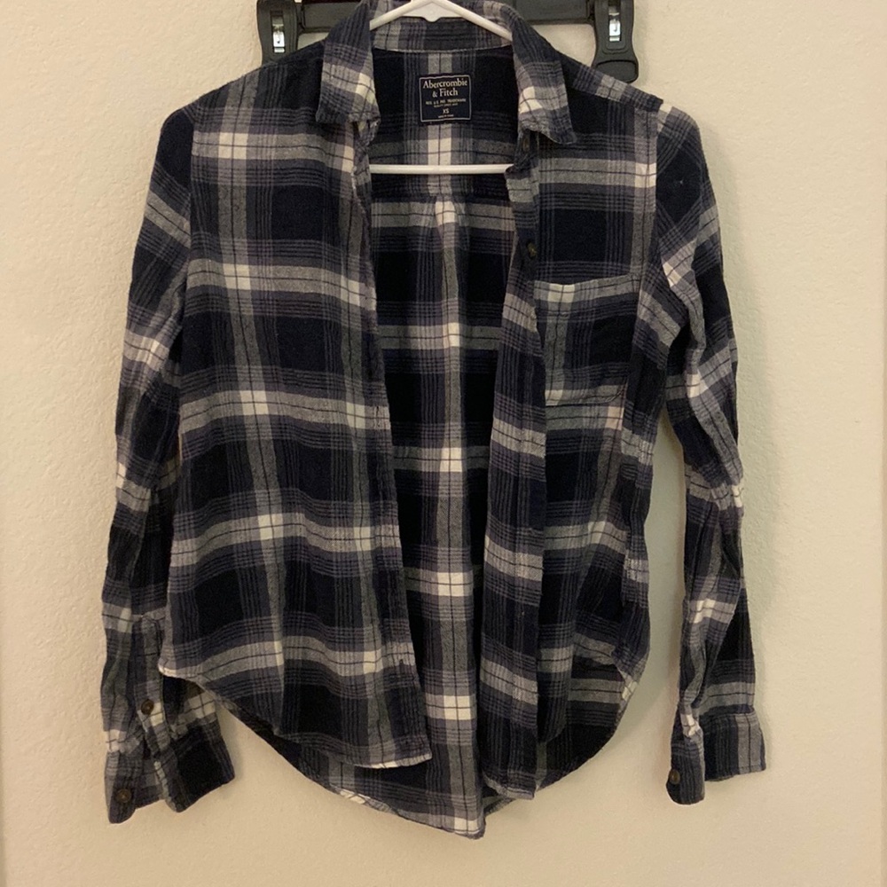 a&f Plaid Shirt  size xs